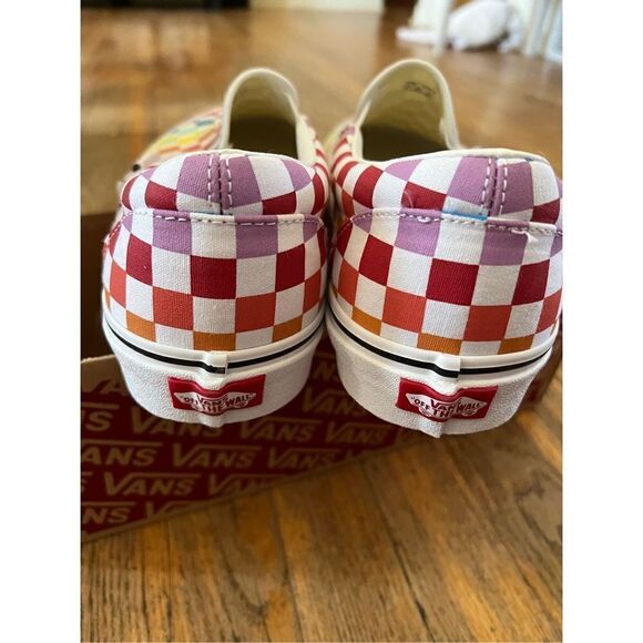 Vans Classic Slip On Multi Color Checkerboard - Picture 5 of 7